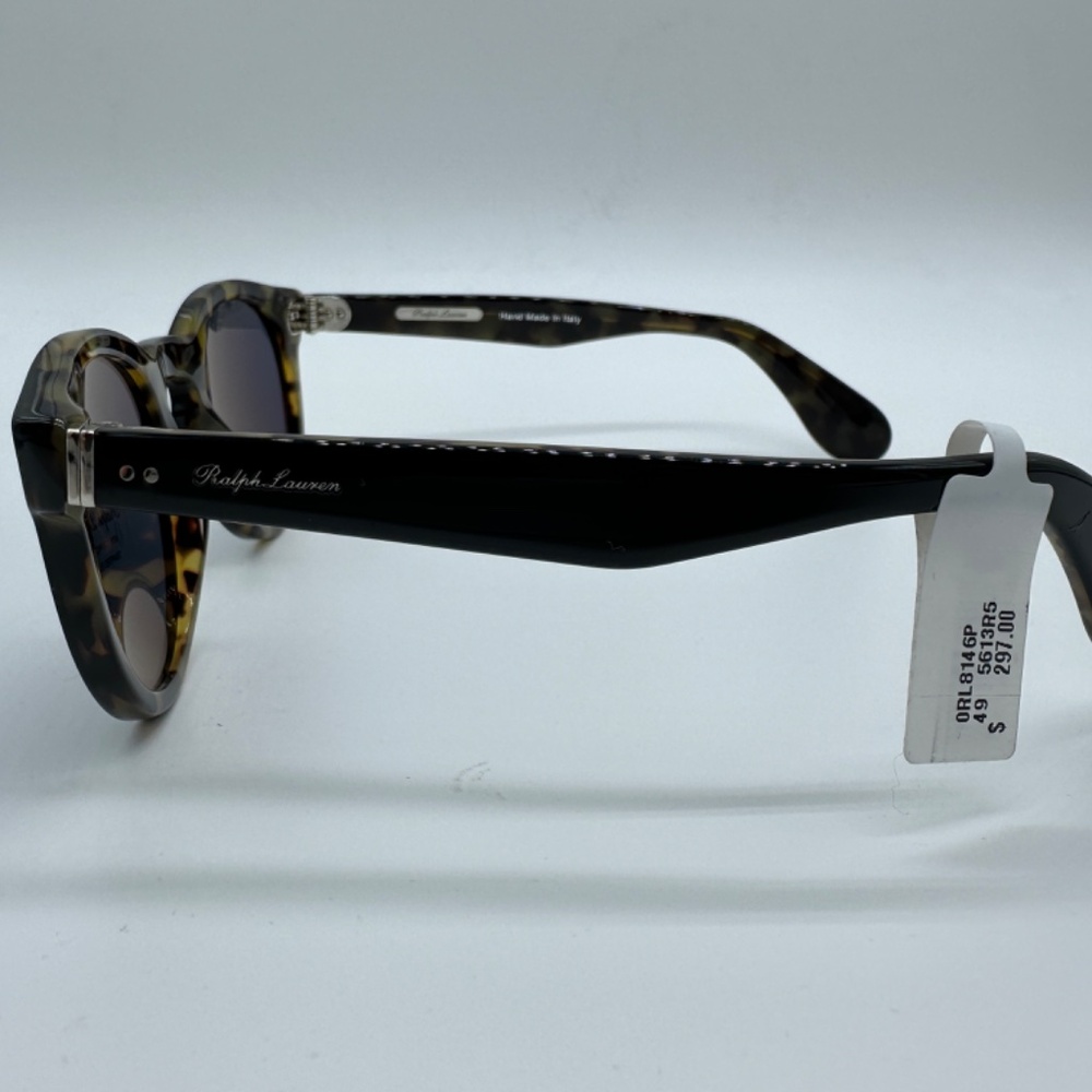 Ralph Lauren Sunglasses Women 0RL8146P 49 5613R5 Shiny Black on Spotty Havana - Picture 8 of 16